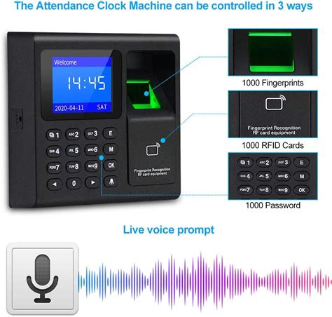 LIBO Intelligent Biometric Fingerprint Time Attendance Machine 